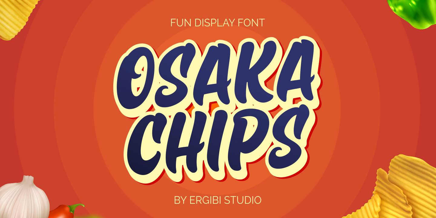 Przykładowa czcionka Osaka Chips #1
